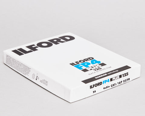 Ilford FP4 PLUS 125 - 5x4 Sheet Film - 25 Sheets